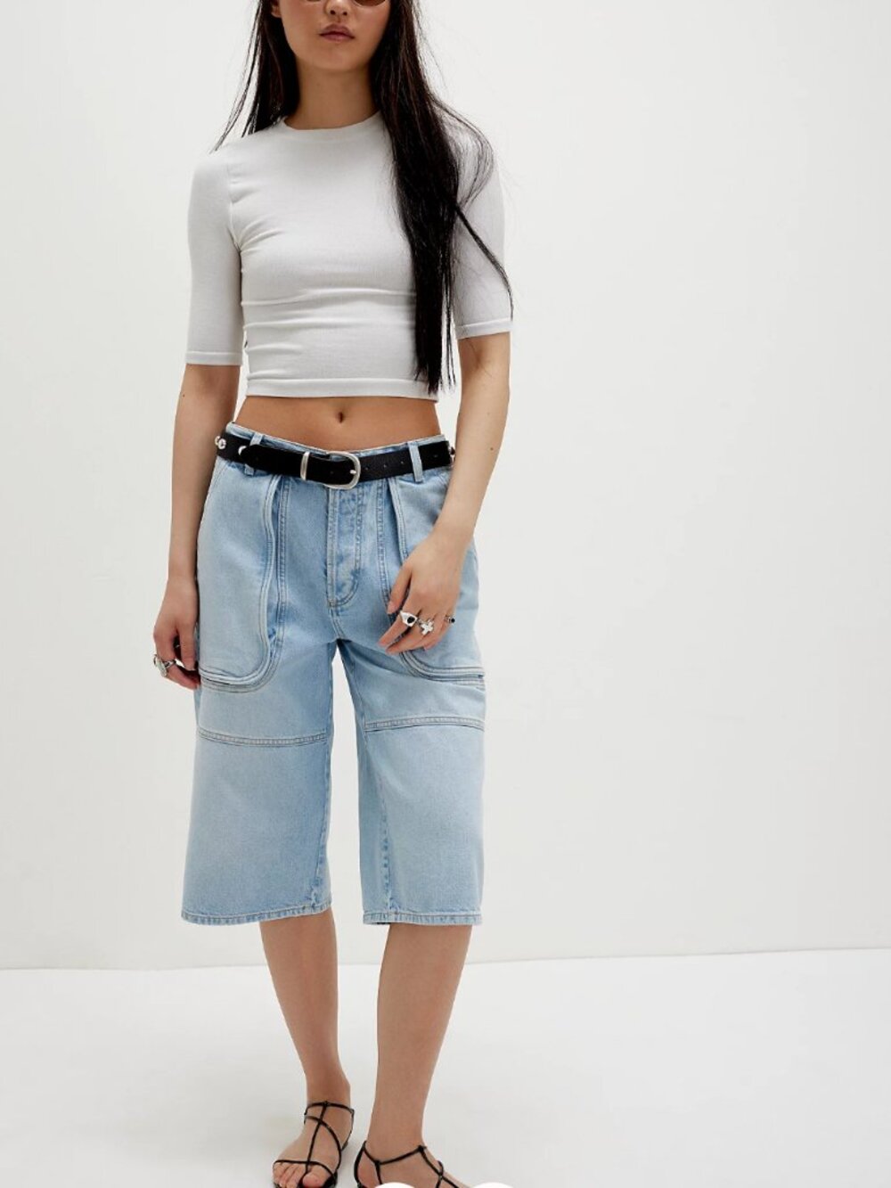 We The Free Havasu Slouchy Wide Leg Jorts- 28- MSRP $128